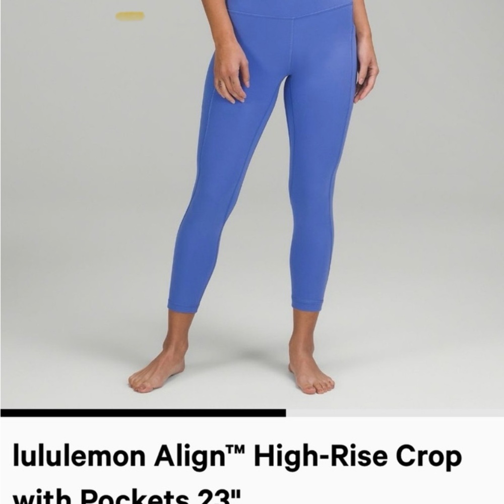 Lululemon Align 23" Leggings Size 10 purplish blue color